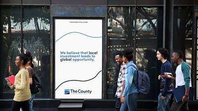 Ad Mockup - The County FCU advertising branding business design finance graphic design illustration logo marketing vector