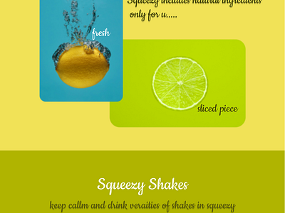 Fresh juices Website branding ui uiux designing