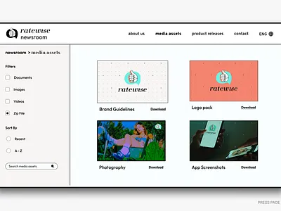 PRESS PAGE #051 branding dailyui logo ui