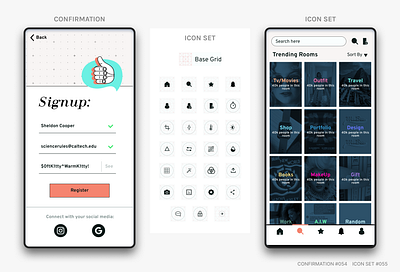 CONFIRMATION #054 ICON SET #055 branding dailyui logo ui