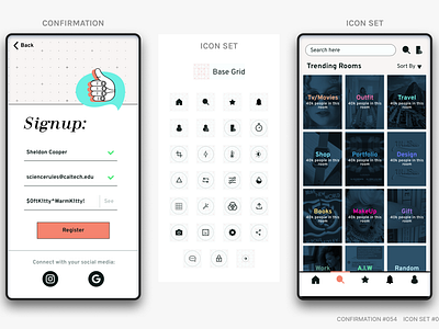 CONFIRMATION #054 ICON SET #055 branding dailyui logo ui