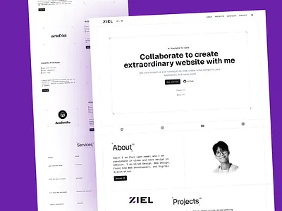 Personal Page Design css design personal branding page portfolio tailwind ui uiux web web design website