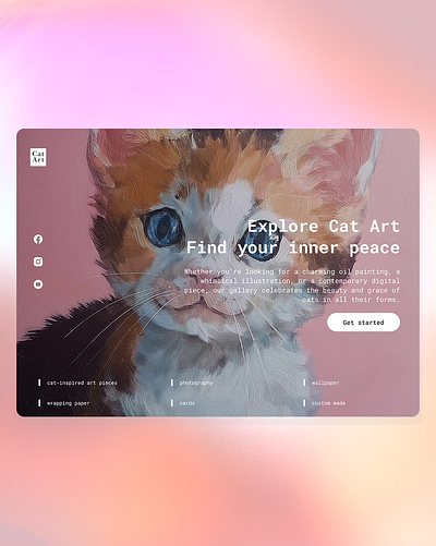 cat art ui web