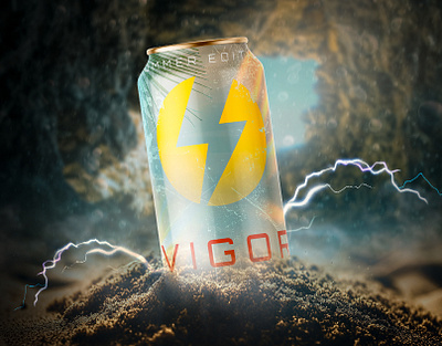 Vigor | Brand Identity brand branding can candesign drink energydrink graphic design logo