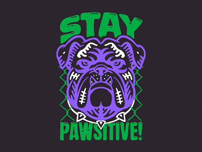 Illustration – Stay Pawsitive illustration