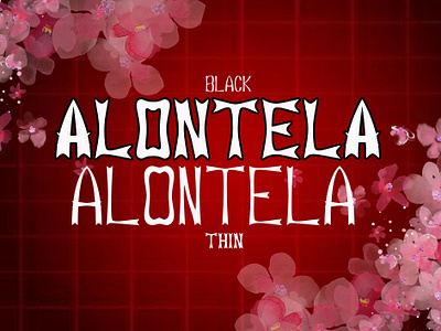 ALONTELA 3d animation branding design font graphic design handwritten fonts illustration logo motion graphics typeface typography ui