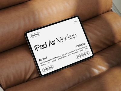 iPad Air Mockup apple brand identity branding device display ipad ipad air ipad mockup mock up mockup packaging photoshop presentation psd showcase tablet tablet mockup ui ux web design