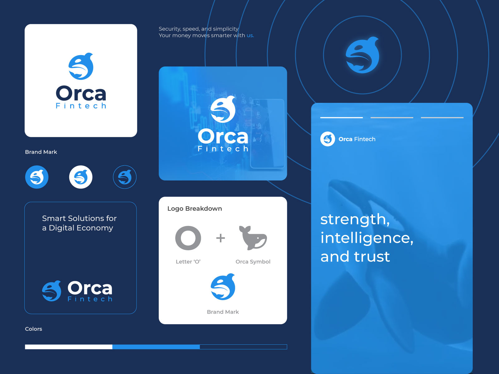 ORCA Fintech logo, Tech Logo abstract logo branding brandlogo consulting logo credit logo finance logo fintech logo investment logo killer whale killer whale logo letter o logo logo design logofolio logotipo minimal logo modern logo orca orca logo tech logo