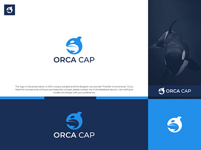 ORCA CAP logo design abstract logo branding brandlogo consulting logo credit logo finance logo fintech logo graphic design investment logo killer whale killer whale logo letter o logo logo design logofolio modern logo orca orca logo tech logo