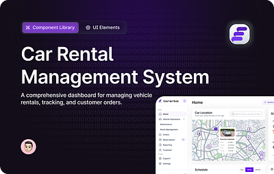 Car Rental Management System 3d animation appdesign carrental darkmode dashboarddesign designinspiration designsystem graphic design interactiondesign minimaldesign productdesign responsivedesign ui uicomponents uiuxdesign userinterface uxdesign webapp webdesign