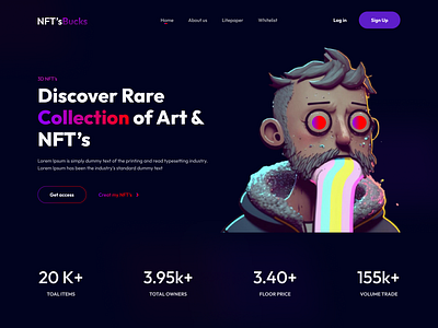 Choice in NFT Collections blockchain clean crypto art crypto graphics design digital art digital collectibles minimal nft nft community ui ux web website