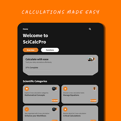 Scientific Calculator UI branding dail dailyui design graphic design illustration logo ui uidesign wallpaper