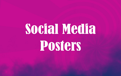 Social Media Posters branding graphic design logo photoshop posters social media design