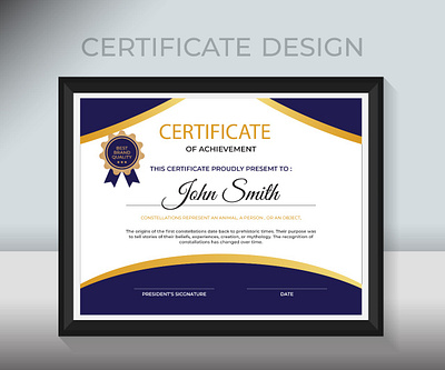 certificate design business certificate corporate creative design graphic design illustration modern