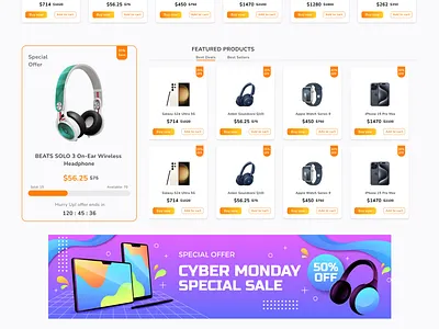 Electronics eCommerce Website design ecommerce website electronics ecommerce website ui ui design ux website