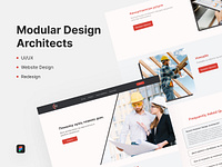 Modular Design Architects - redesign design figma redesign ui ux webdesign website