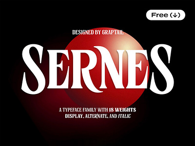 Sernes — Display Font bold bold font casual classic display download font free freebie pixelbuddha retro retro font script serif serif font simple type typeface typography vintage