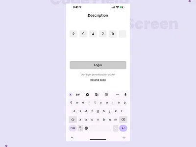 Daily UI Challenge # 11 Design a code field creative design daily ui challenge design challenge design inspiration ios design mobile app design ui design uiux user interface ux design