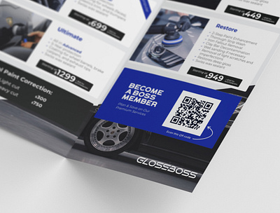 Car Detailing Business Trifold Brochure brochure brochure design car brochure print print design trifold brochure