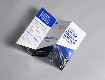 Car Detailing Business Trifold Brochure brochure brochure design car brochure print print design trifold brochure