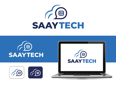 SAAY TECH LOGO branding color corporate design design front graphic design illustration logo text vector