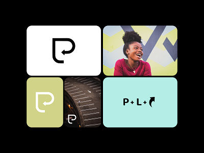 P + L logo ↩ arrow brand branding logo logotype lp pl