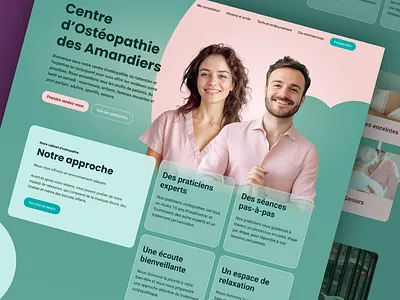 Centre d'ostéopathie des Amandiers branding design graphic design responsive ui website