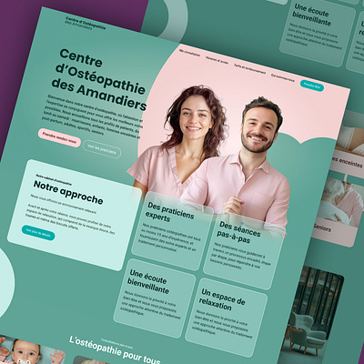 Centre d'ostéopathie des Amandiers branding design graphic design responsive ui website