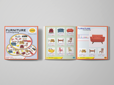 Furniture Catalogue Design, Product Design, Page Design. landing page page design.