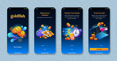 🐠 Goldfish - Onboarding b2b mobile onboarding vibrant