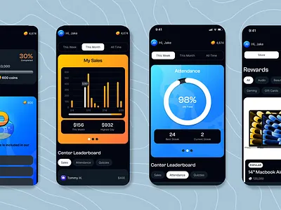 🐠 Goldfish - Main Tabs dashboard engagement mobile store vibrant