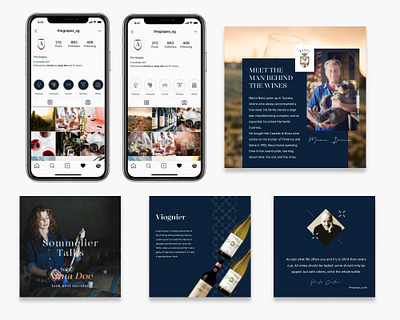 Design of Instagram Profile Wine Store amazon branding design design logo graphic design instagram listing post template wine wine shop