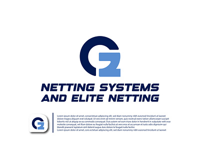 " G2 " Netting Systems and Elite Netting. branding g2 graphic design logo net