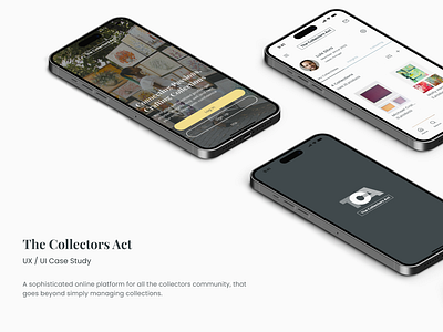 UX/UI Case Study: A collectibles and collectors digital platform app case study desktop ux ui