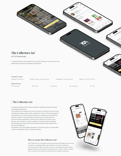 UX/UI Case Study: A collectibles and collectors digital platform app case study desktop ux ui