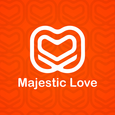 MAJESTIC LOVE M+LOVE letter logo adobe illustrator brand branding branding identify company logo corporate logo creative logo graphic design identify logo love logo m letter logo m love logo simple