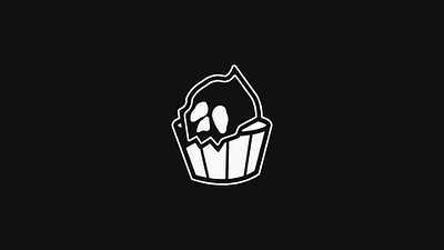 "Deathly Cupcakes" Logo branding graphic design logo