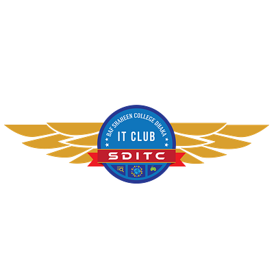 SDITC Logo baf shaheen college dhaka college club logo concept design information technology it club logo logo concept logo with wings sditc sditc logo