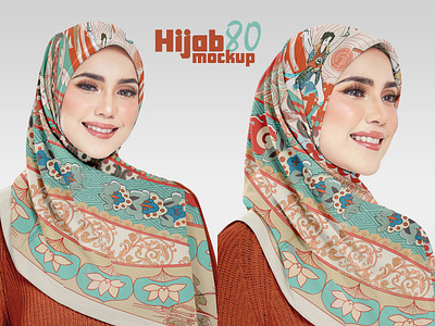 Hijab Mockup Pack 80 apparel clothes design download esarp fashion illustration mockup muslim photoshop psd sal shawl template