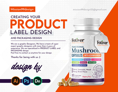 Product label design and supplement label design label design pacakging design product label design supplement label design