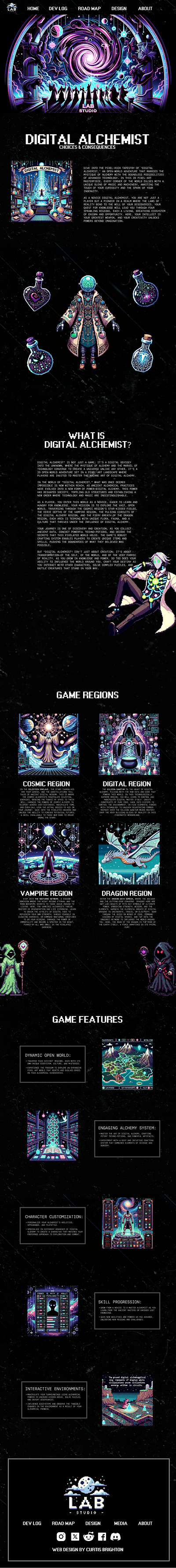 Game Studio - Website Design design website