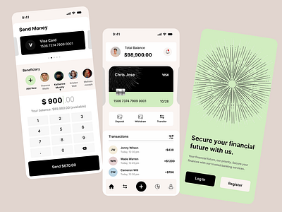 ✨ Fintech Mobile App UI 💳 app design financeapp fintech product design ui ux