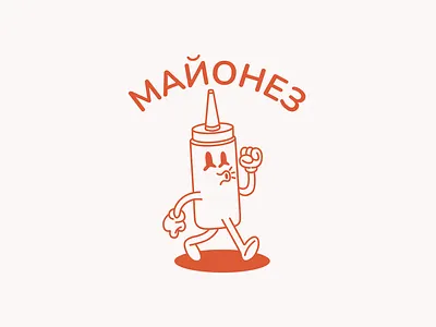 Logo for "Mayonnaise" brand branding character creatives illustration logo mascot social media