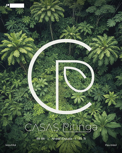 Casas Pitinga branding graphic design hotel logo logo design marketing photoshop rebranding tipografy tourism