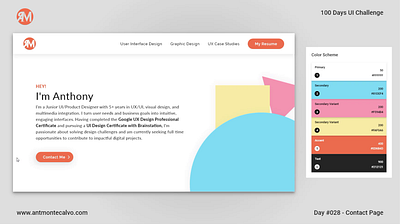 Day #028 - Contact Page | 100 Days UI Challenge animation daily 100 dailyui dailyuichallenge design graphic design illustration interaction interaction design motion graphics ui ui design user interface design visual design