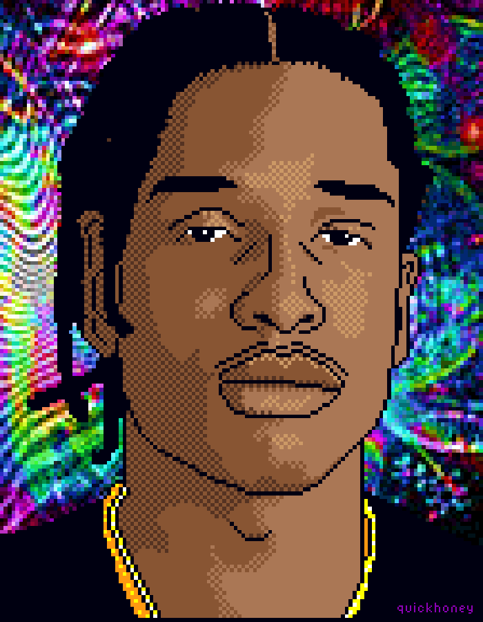 ASAP Rocky 8bit animation asap rocky design digital hip hop hiphop illustration pixel pixel art pixelart portrait rapper