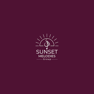 Sunset Music Logo (Unused ) branding design graphic design illustration letter logo logo logo design music logo song vector