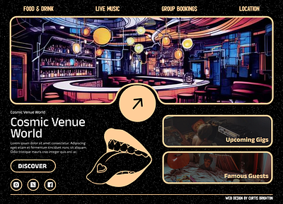 Venue - Website Design design website