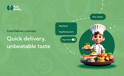 Food Delivery concept branding graphic design logo ui ux