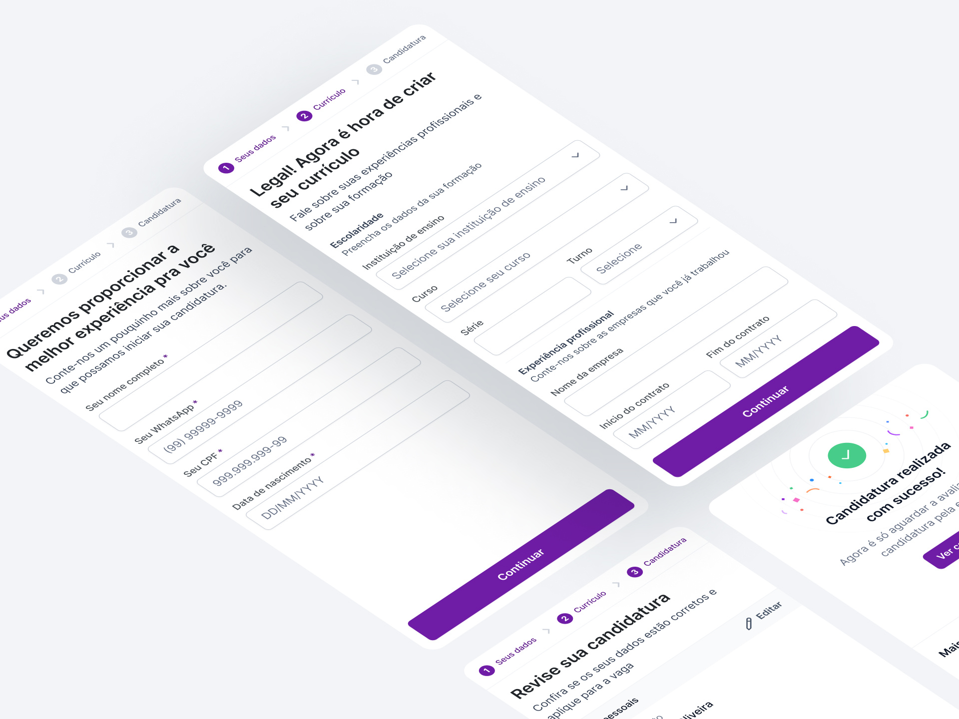 Registration - Mobile version app figma form form design job job board multi step onboarding register registration steps subscribe ux design